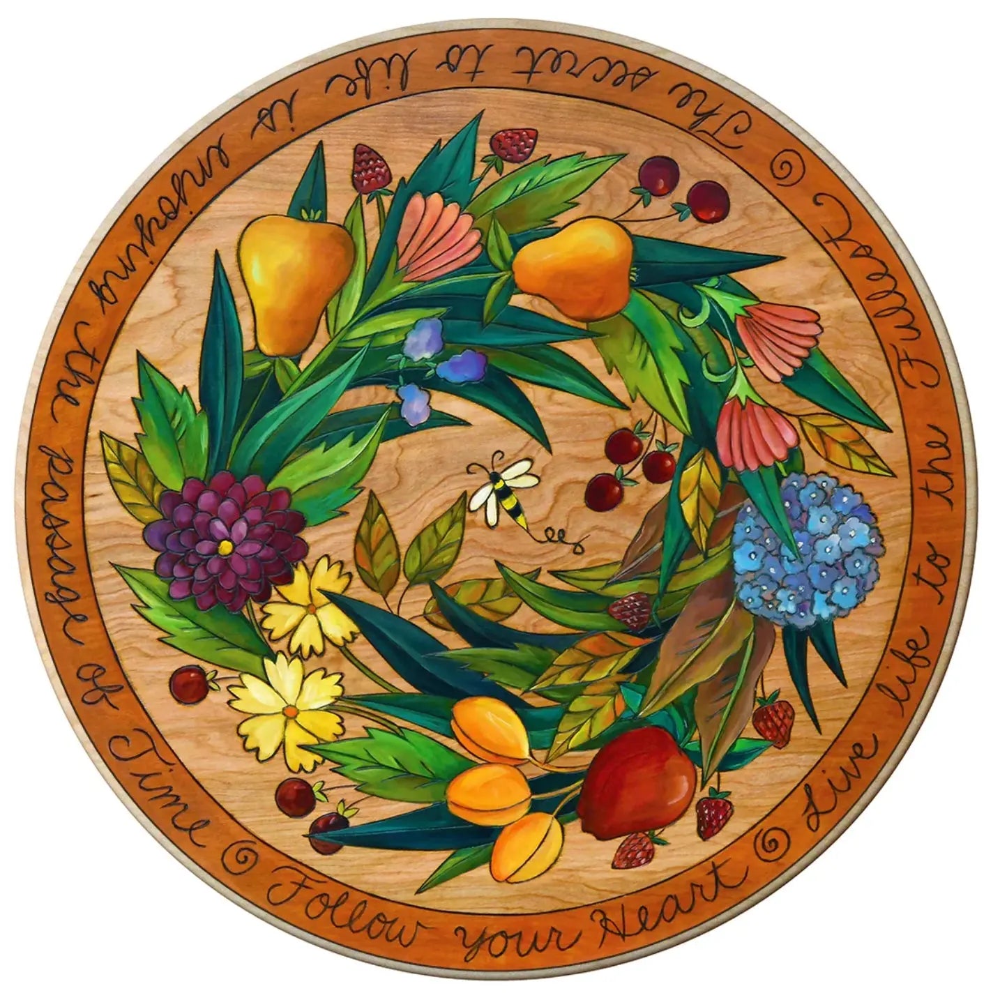 Sincerely Sticks Lazy Susan Bee Heaven Artistic Artisan Designer Lazy Susans