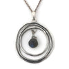 Sterling Silver and Gemstone Necklace Shown with Chalcedony N339  by Joanna Craft Jewelry Design