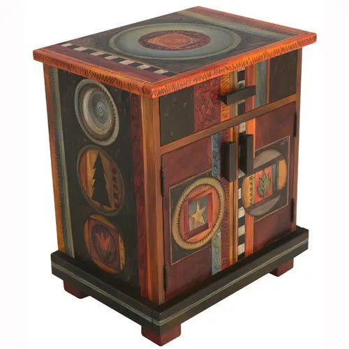 Sticks Accent Night Table NGT011 D76093, Artistic Artisan Designer