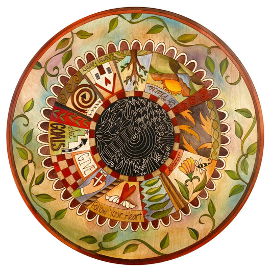 Bar Height Stool with Round Wooden Seat STL077-D74607