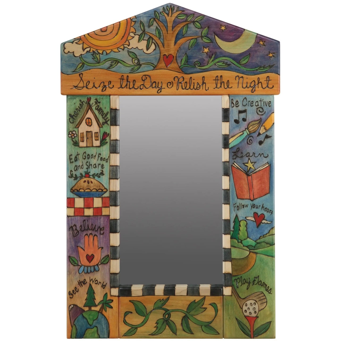 Sticks Peaked Standard Mirror-MIR001, MIR002-S311768, Artistic Artisan Designer Mirrors