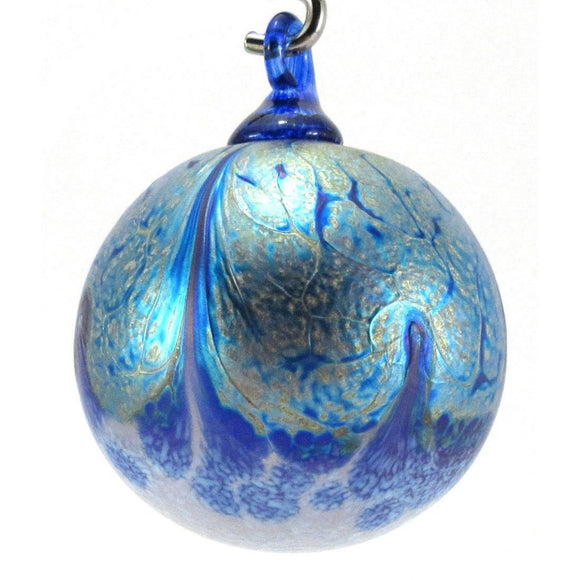 The Furnace Glassworks Alchemy Ornament Shown In Apatite Artisan Handblown Art Glass Ornaments