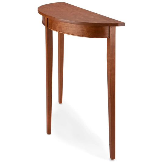 Thomas William Furniture Cherry Wood Demilune Table Artistic Artisan Designer Tables