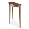 Thomas William Furniture Demilune Black Walnut Side Table-4