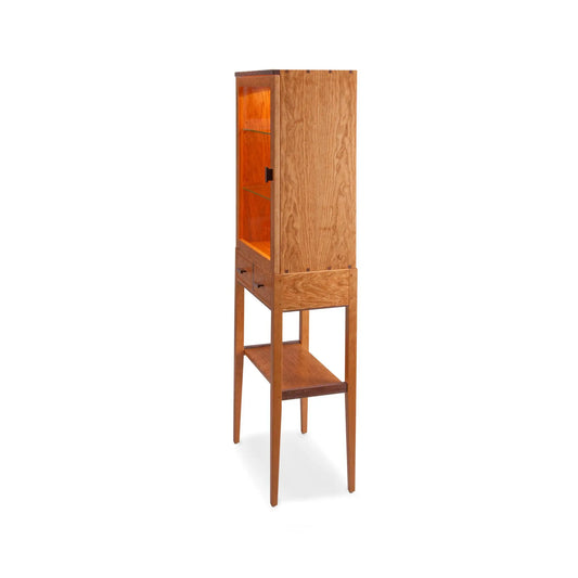 Thomas William Furniture Tall Cherry Display Cabinet-2