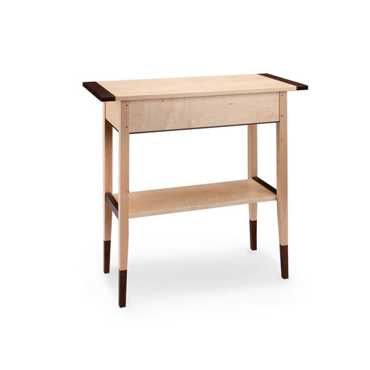 Thomas William Furniture Tiger Maple Two Drawer Hall Table-2