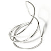 Hollow Fibonacci Spiral Bracelet FSCB003 by Votive Designs Jewelry, Artistic Artisan Designer Jewelry
