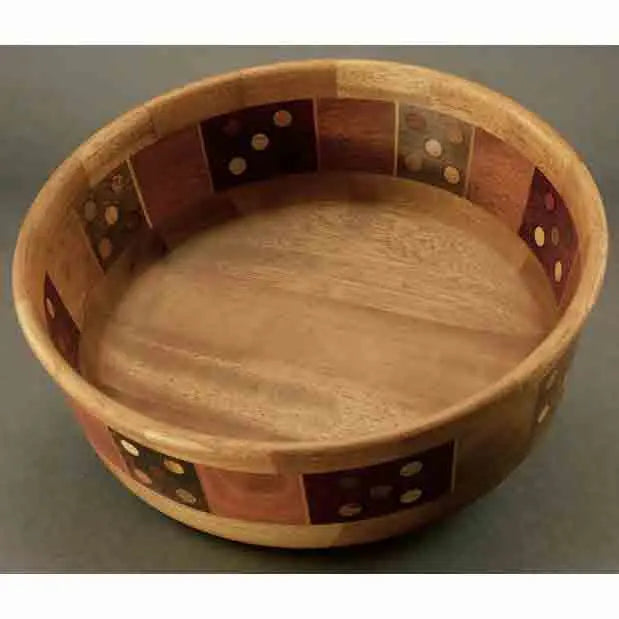 Winchester Woodworks Segmented Bowl 1267, Artistic Artisan Wood Turned Bowls