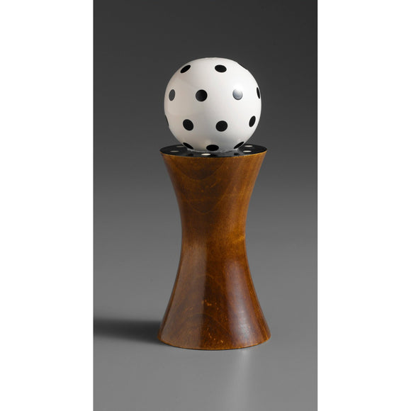 Alpha in Brown, Black, and White Wooden Salt and Pepper Mill Grinder Shaker by Robert Wilhelm of Raw Design