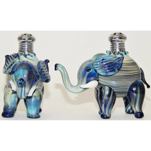 Four Sisters Art Glass, Blown Glass Salt and Pepper Shakers