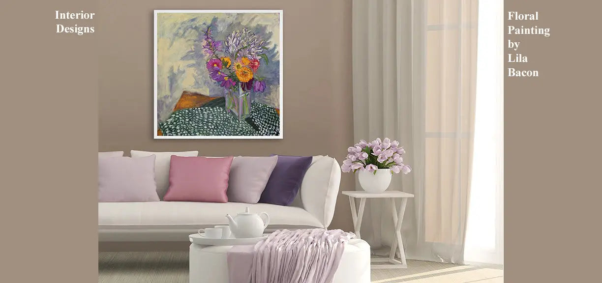 Lila Bacon, Artist, Flower Paintings