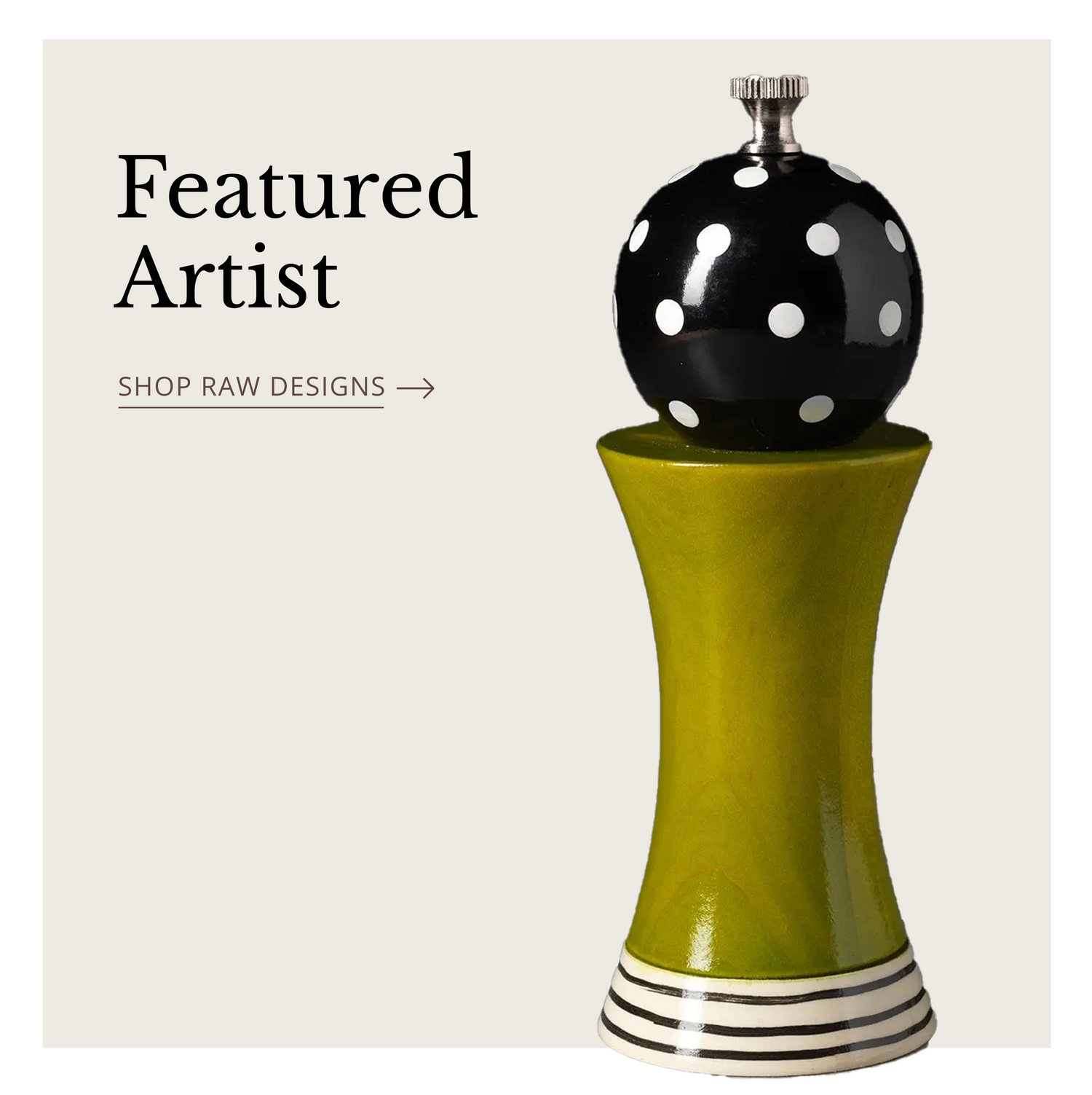 Handmade Wooden Salt & Pepper Mills Grinders Shakers by Raw Design, Robert Wilhelm