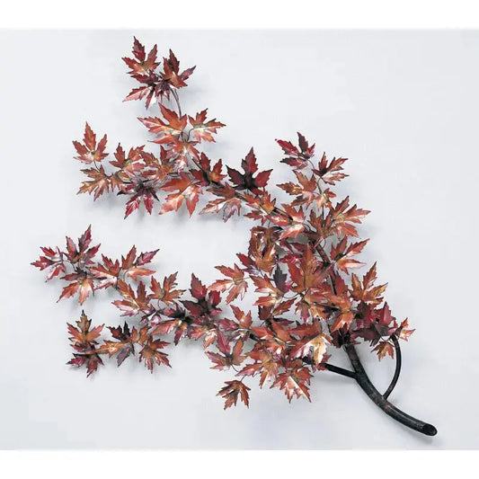 Andy Brinkley Large Copper Maple Branch 139 32"W x 52"L Artistic Artisan Crafted Copper Wall Sculptures