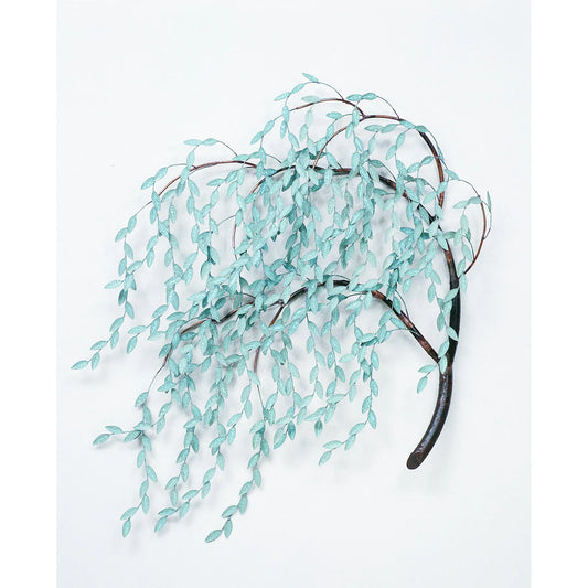 Andy Brinkley Large Copper Verdigris Willow Branch 132 30"W x 38"H Artistic Artisan Crafted Copper Wall Sculptures