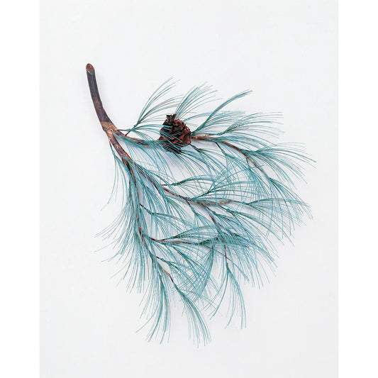 Andy Brinkley Small Copper Vedigris Pine Branch 134 28" W x 32"L Artistic Artisan Crafted Copper Wall Sculptures