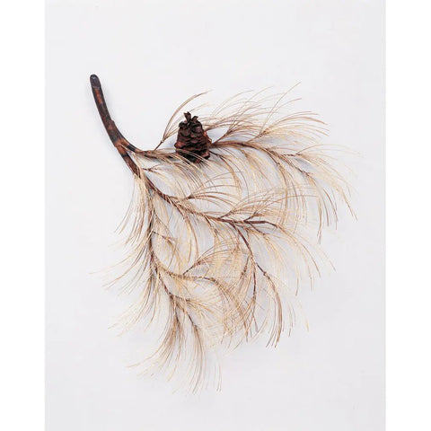 Andy Brinkley Small Copper and Bronze Pine Branch 134 28"W x 32"L Artistic Artisan Crafted Copper and Bronze Wall Sculptures