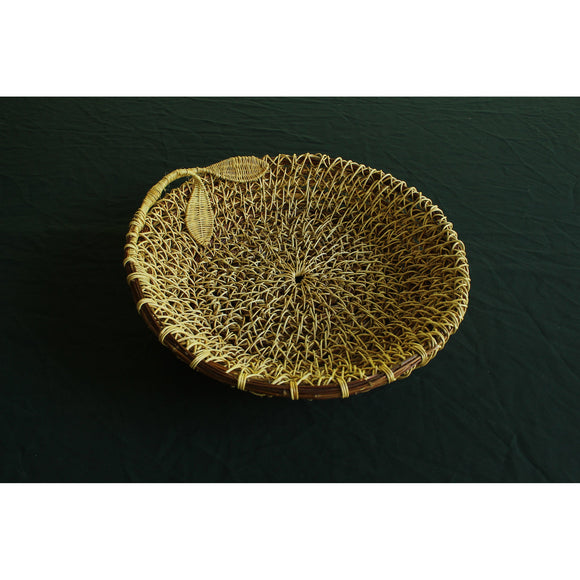 Anne Scarpa McCauley Leaf Low Basket 9 Artistic Artisan Hand Crafted Baskets