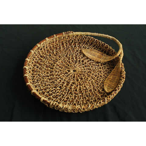 Anne Scarpa McCauley Leaf Tray 4 Artistic Artisan Hand Crafted Baskets