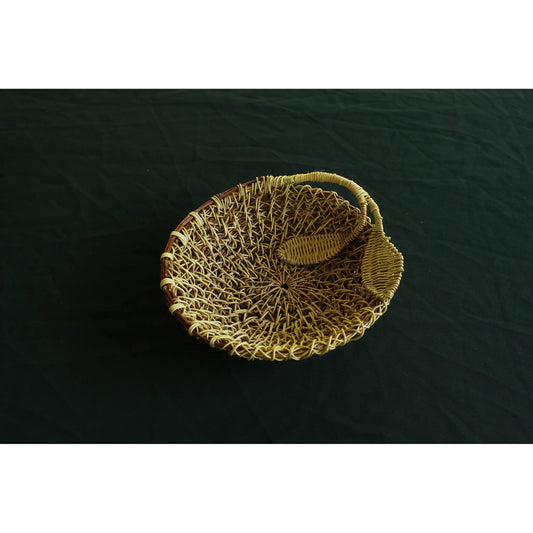 Anne Scarpa McCauley Low Leaf Basket 21 Artistic Artisan Hand Crafted Baskets