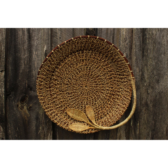 Anne Scarpa McCauley Low Leaf Basket 5 Artistic Artisan Hand Crafted Baskets