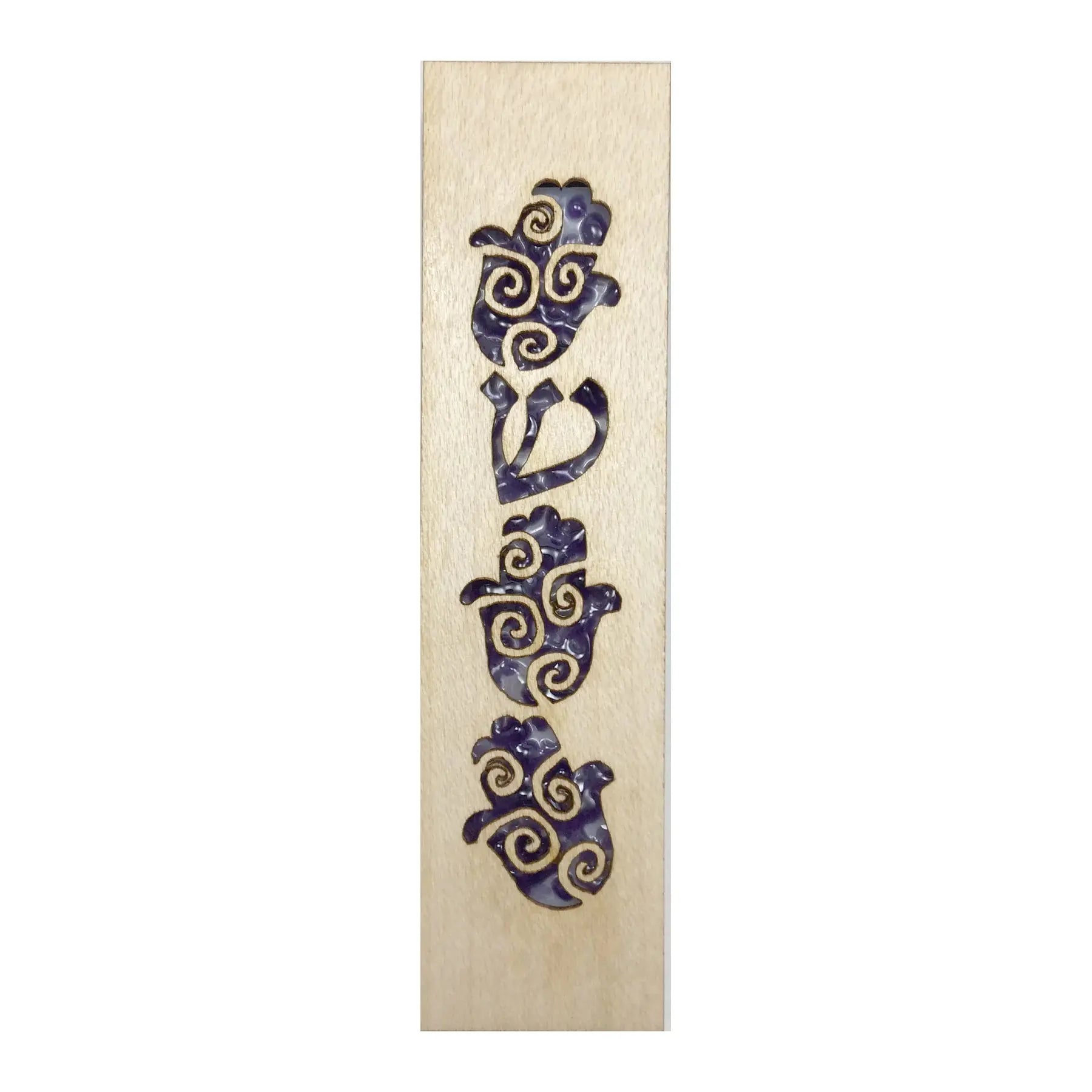 Beames Design Hamsa Mezuzah in Purple