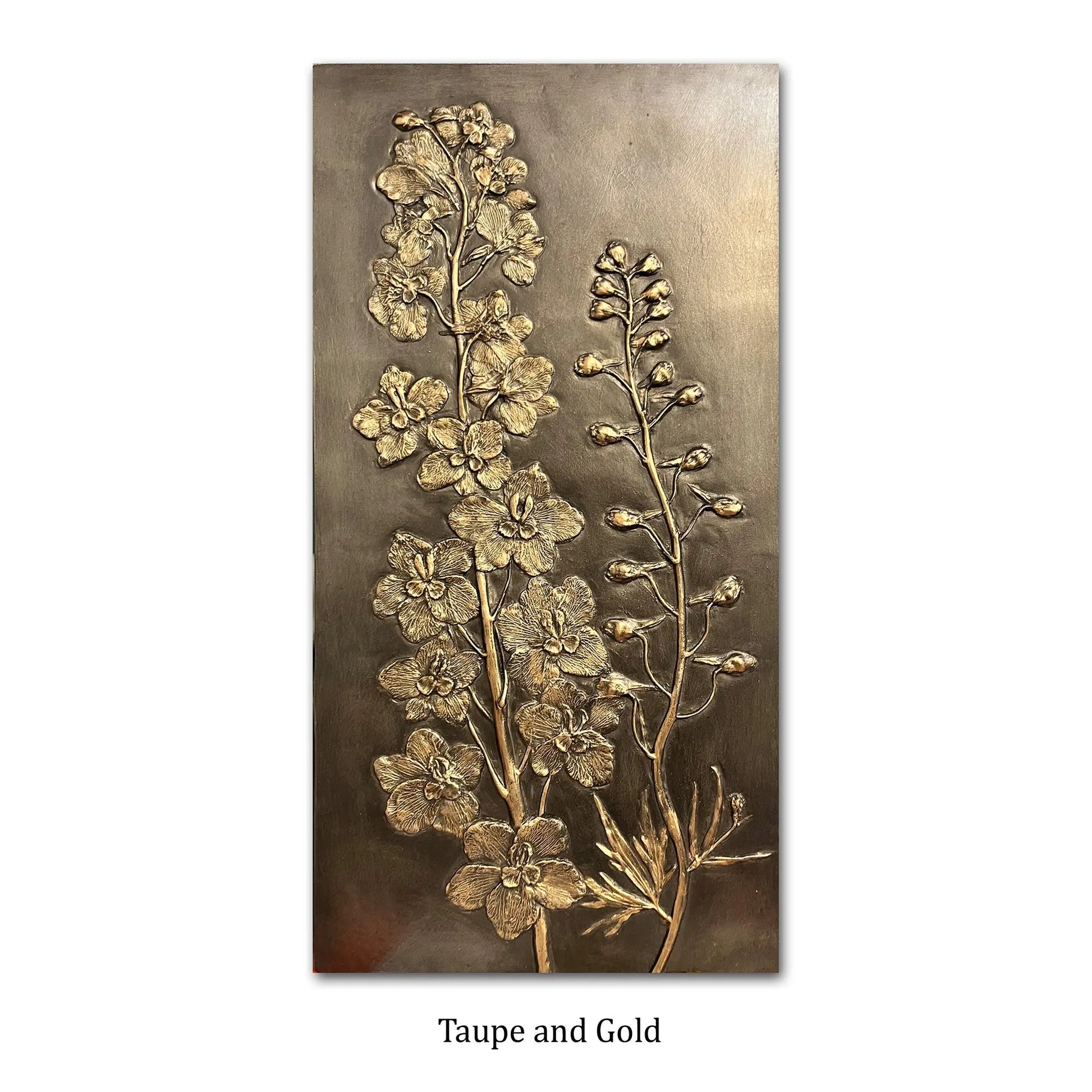 Hydrangea Wall Art Panel shown in Summer Gold Color Blindspot Mirrors