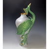 Peacock Vase by Bonnie Belt Ceramics Hand-Thrown Hand-Built Stoneware