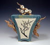 Plum Blossom Box Teapot by Bonnie Belt Ceramics Hand-Thrown Hand-Built Stoneware Artistic Artisan Designer Pottery Teapots