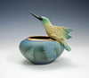 Resting Humming Bird Bowl by Bonnie Belt Ceramics Hand-Thrown Hand-Built Stoneware Artistic Artisan Designer Pottery Bowls