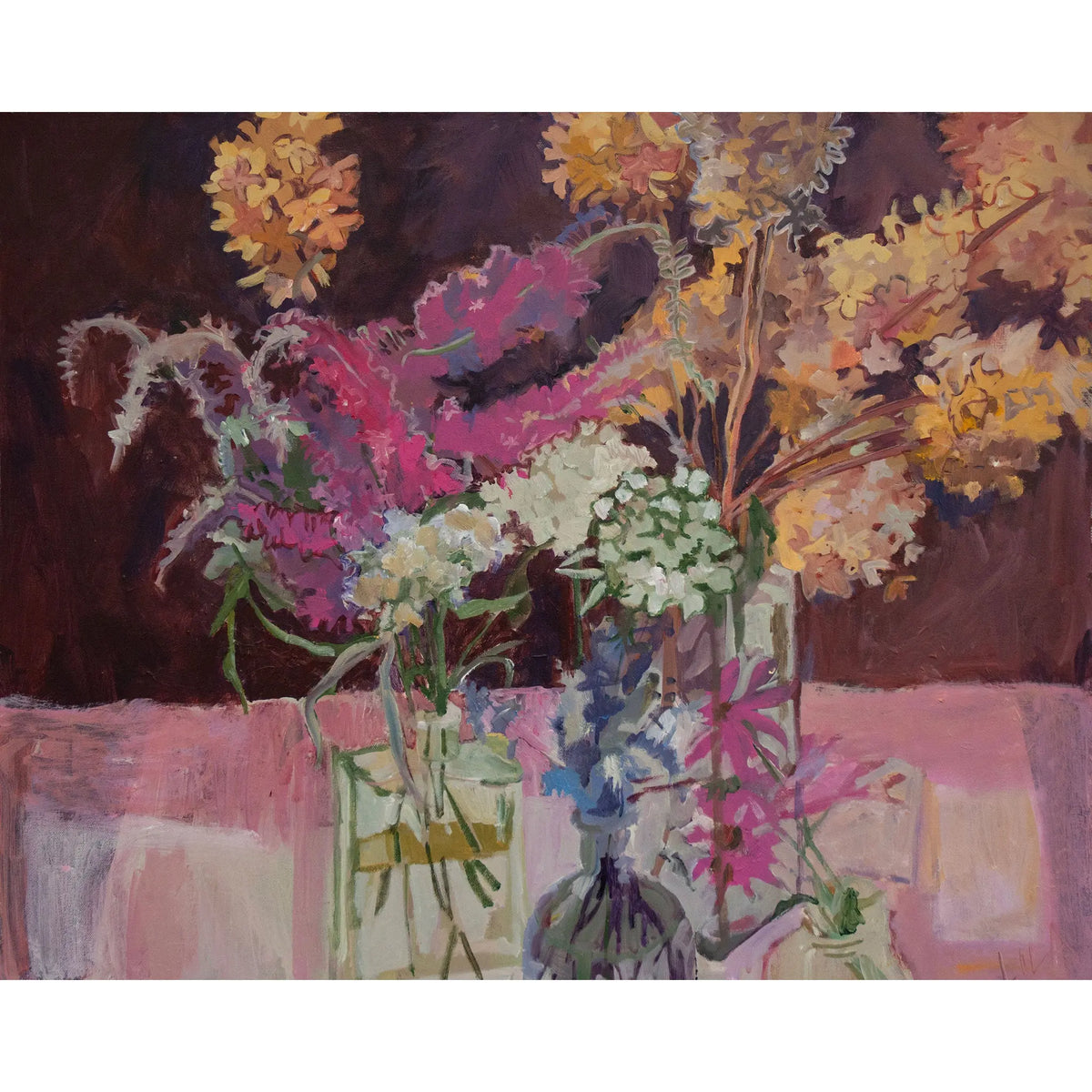 Hydrangea Salvia Echinacea by Lila Bacon