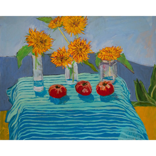 Three Tomatoes Painting and Archival Giclee Prints