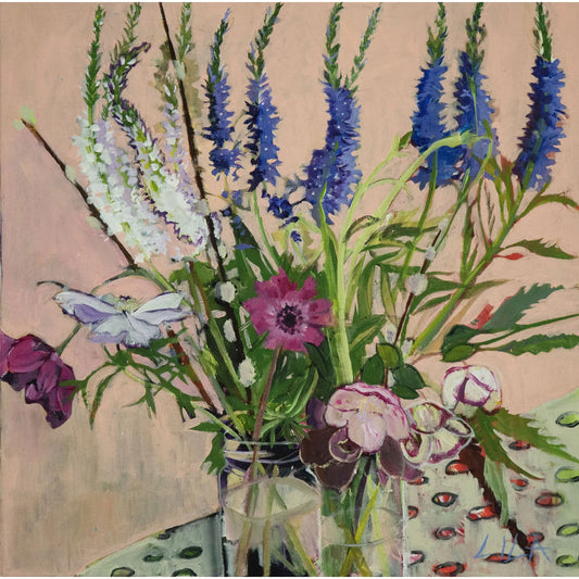 Spring Poppies Anemones Varonica Painting and Archival Giclee Prints