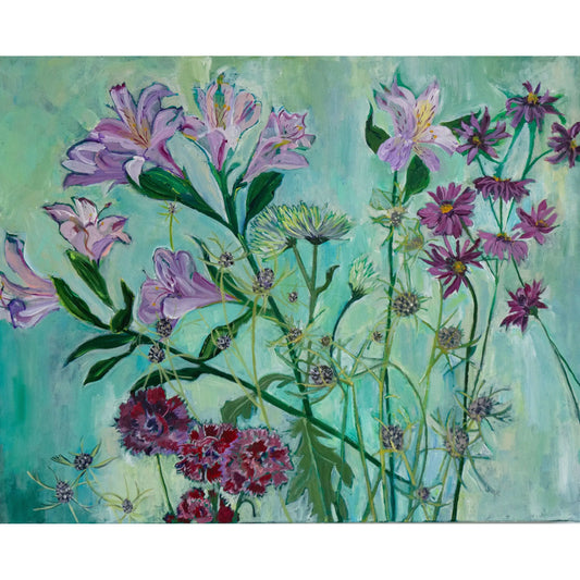 Alstroemeria and Others Painting and Archival Giclee Prints