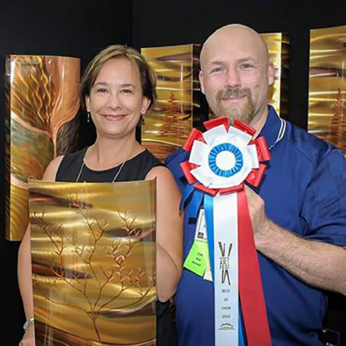 Frances and Dan Hedblom artist and founders of Copper Elements