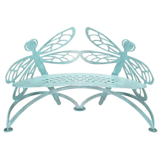 Cricket Forge indoor outdoor dragonfly bench