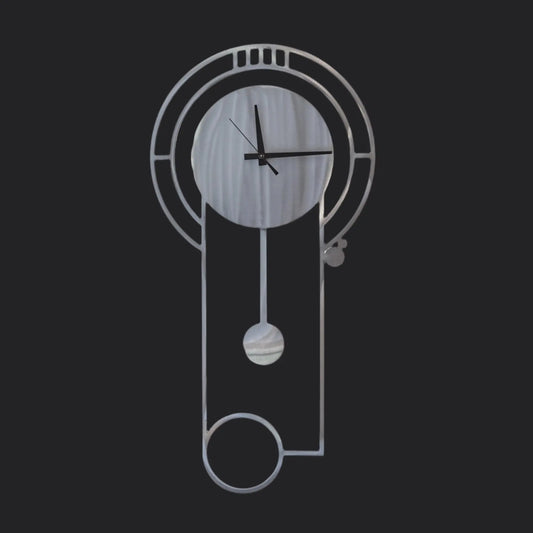 Girardini Design Bradley Wall Clock in Natural Steel Artistic Artisan Designer Wall Clocks