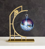 Girardini Design Portal Single Ornament Display Stand Holder in Gold, Artistic Artisan Ornament Stand Holders
