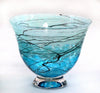 Lightning Series Wide Glass Bowl by Glass Rocks Dottie Boscamp