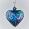 Glass Eye Ornament in Classic Blue Mosaic Heart