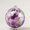 Glass Eye Purple Pansy Ornament