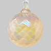 Glass Eye Just Peachy Diamond Ornament