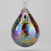 Glass Eye Classic Rhubarb Mosaic Raindrop Ornament