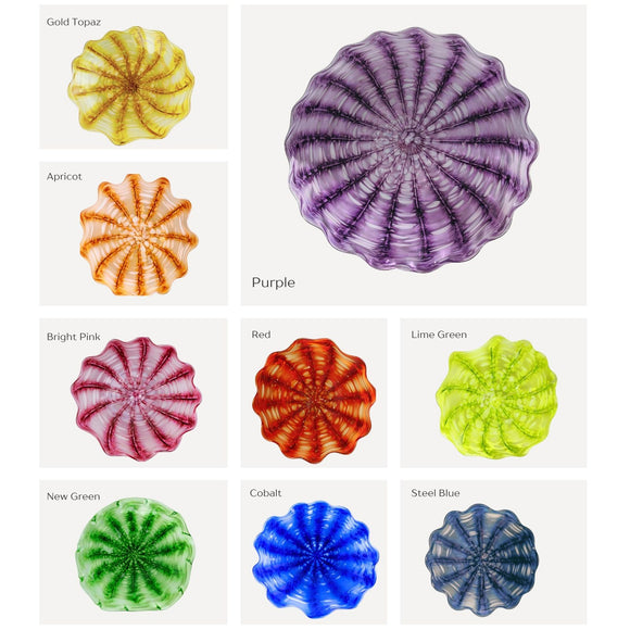 Hot Glass Alley Jake Pfeifer Glass Wallflower Sculpture Collection Artistic Hand Blown Glass Wall Sculptures