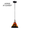 Horse at Sunswet Pendant Lamp