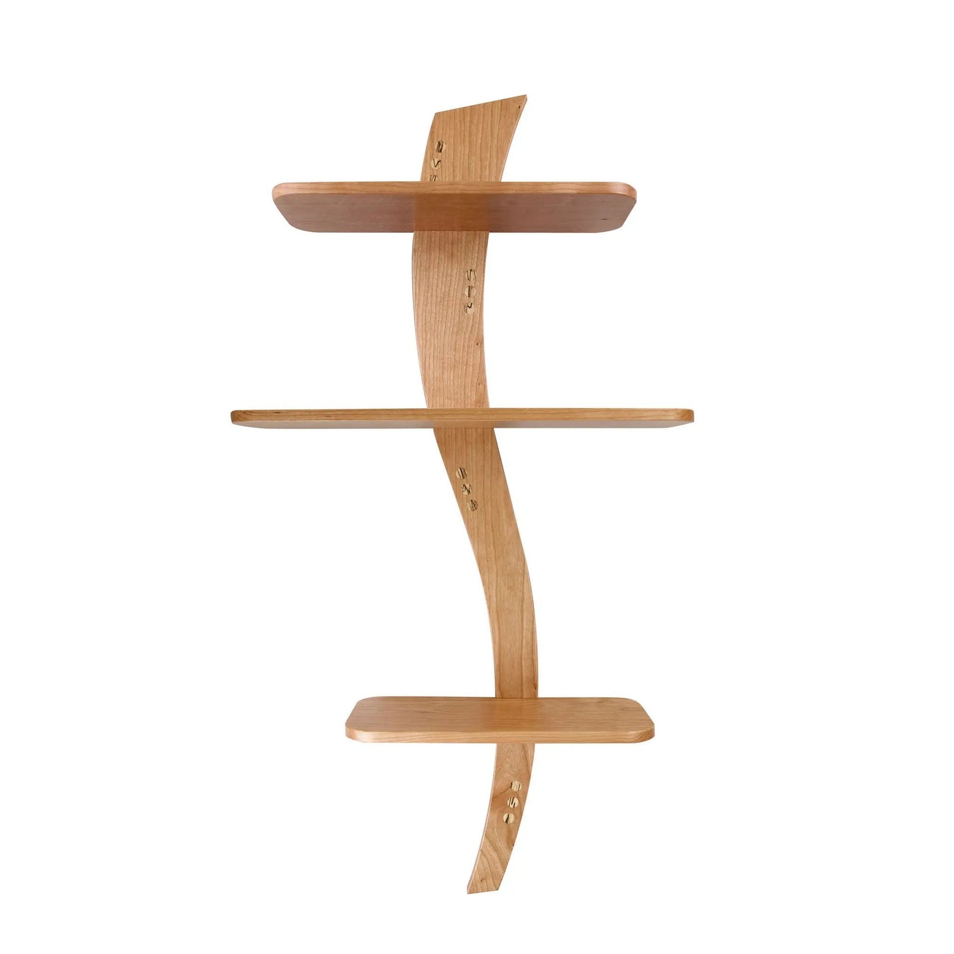 Zephyr Shelf in Cherry with Spalted Maple Inlays