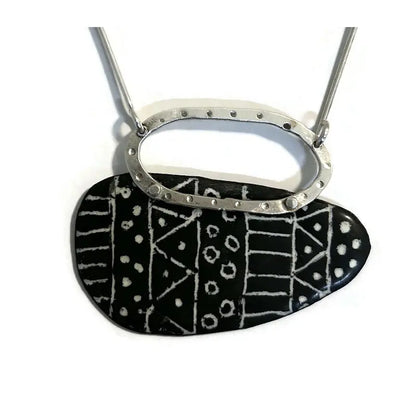 Joanna Craft Sterling Silver and Enamel Pendant available in several colors