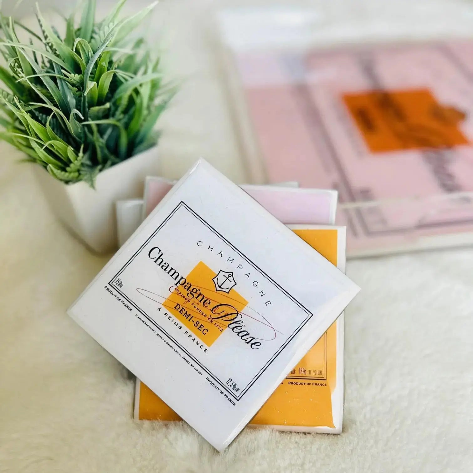 Champagne Please  Coaster Sample