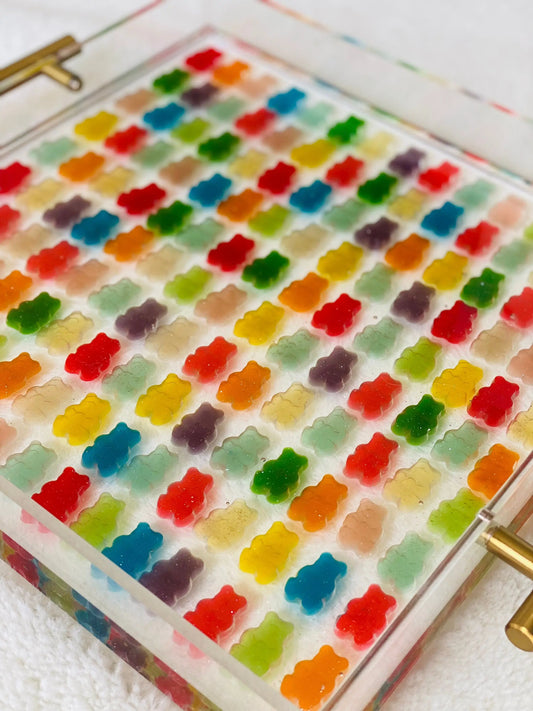 Gummy Bear Acrylic Serving Tray in Three Sizes
