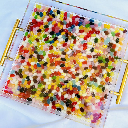 Jelly Bean Acrylic Serving Tray