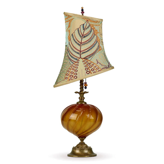 Kinzig Design Isla Table Lamp with Copper Blown Glass Base